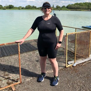 Tri Suit by the lake